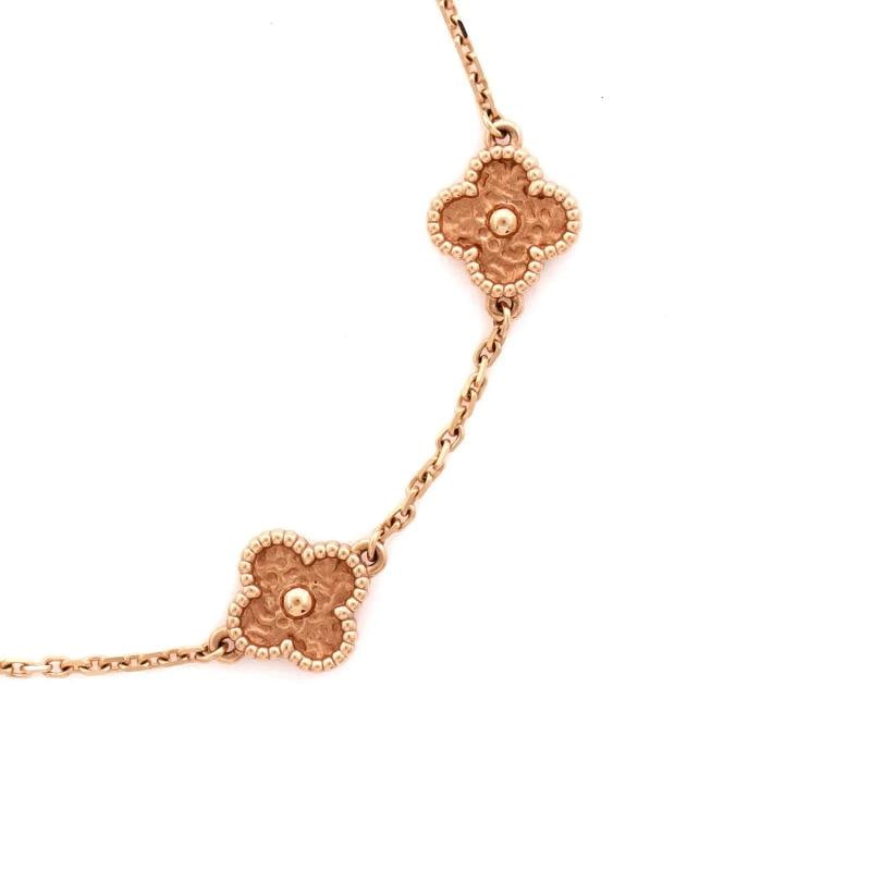 Van Cleef & Arpels Sweet Alhambra 6 Motifs Bracelet 18K Rose Gold - 3