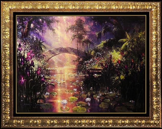 JAMES COLEMAN Large Original Hand Embellished Giclee On Canvas Signed Disney Art: measuring 30" x 40" and has been elegantly custom framed to compliment the piece with the dimensions approximately 38" x 48". Artist: James Coleman,Edition Size: GP Edition of 50,Signed By: James