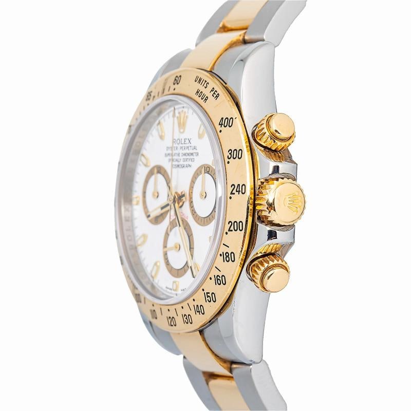 Rolex Daytona 116523 Oyster 18K YG Two Tone White Dial Men"s Watch 40mm - 3