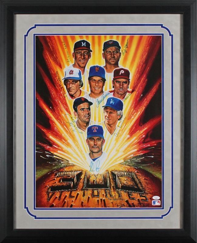 300 Win Club (8) Ryan, Seaver, Spahn +5 Signed 18x24 Framed Photo JSA #TT08650: approximately 26.5 x 32.5 inches. Signed By: Nolan Ryan, Tom Seaver, Steve Carlton, Don Sutton, Gaylord Perry, Phil Niekro, Warren Spahn Additional Info: Authenticated By: JSA Details:. Player: Nolan