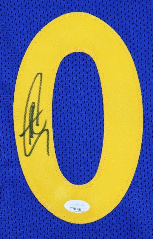 Stephen Curry Authentic Signed Blue Pro Style Framed Jersey Autographed JSA - 2