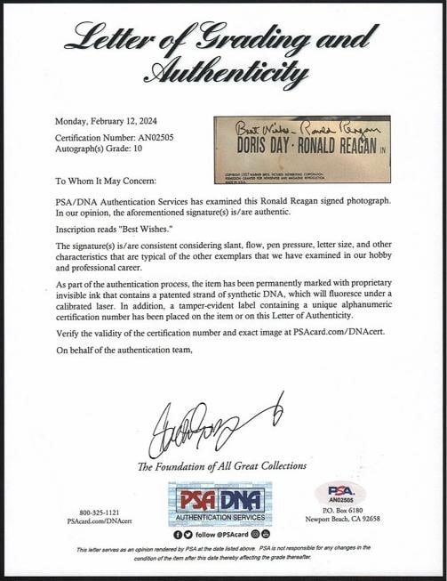 Ronald Regan Signed The Winning Team Lobby Card 10x13 Photo PSA DNA GEM MINT 10 - 2