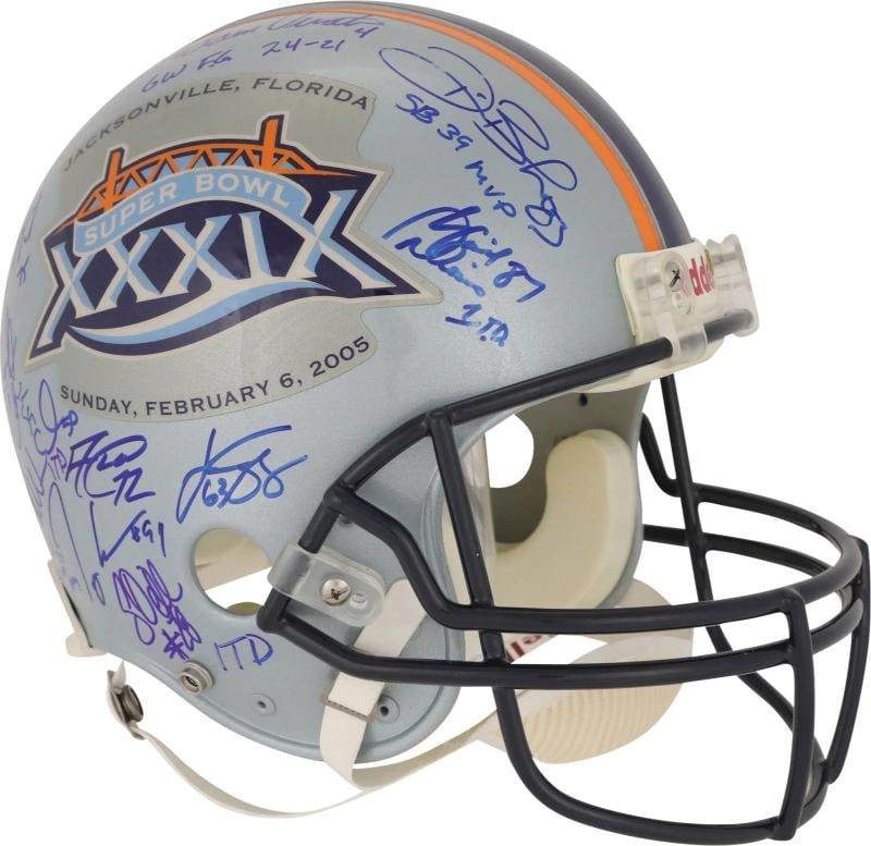 2004 New England Patriots Super Bowl Champs Team Signed Helmet Tom Brady PSA DNA - 2