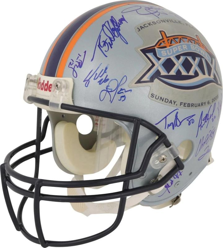 2004 New England Patriots Super Bowl Champs Team Signed Helmet Tom Brady PSA DNA - 4