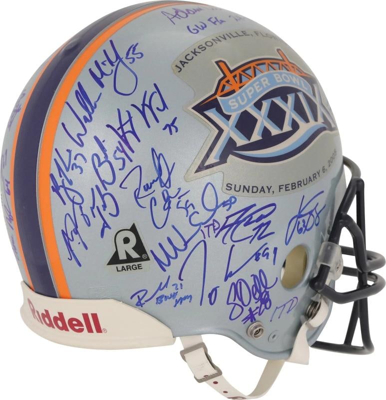 2004 New England Patriots Super Bowl Champs Team Signed Helmet Tom Brady PSA DNA - 9