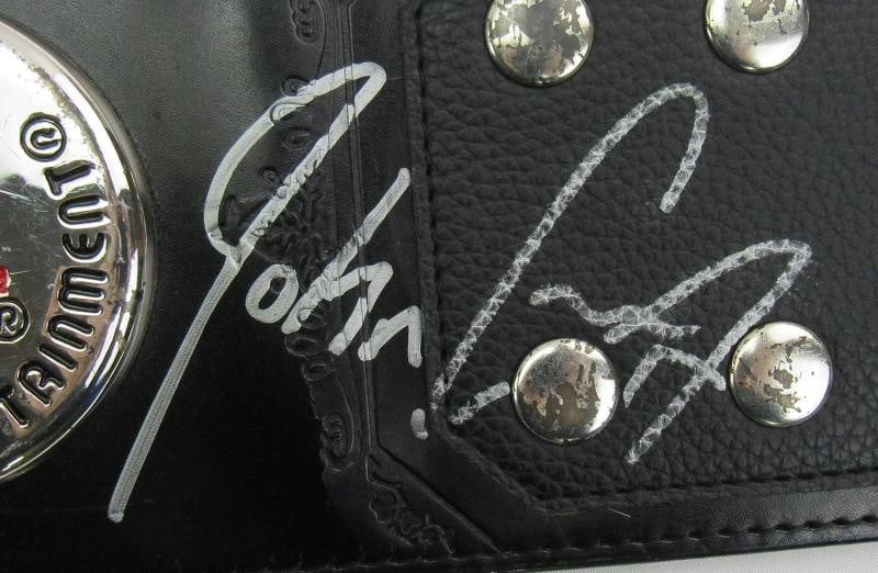 John Cena Signed WWE United States Championship Replica JSA - 2