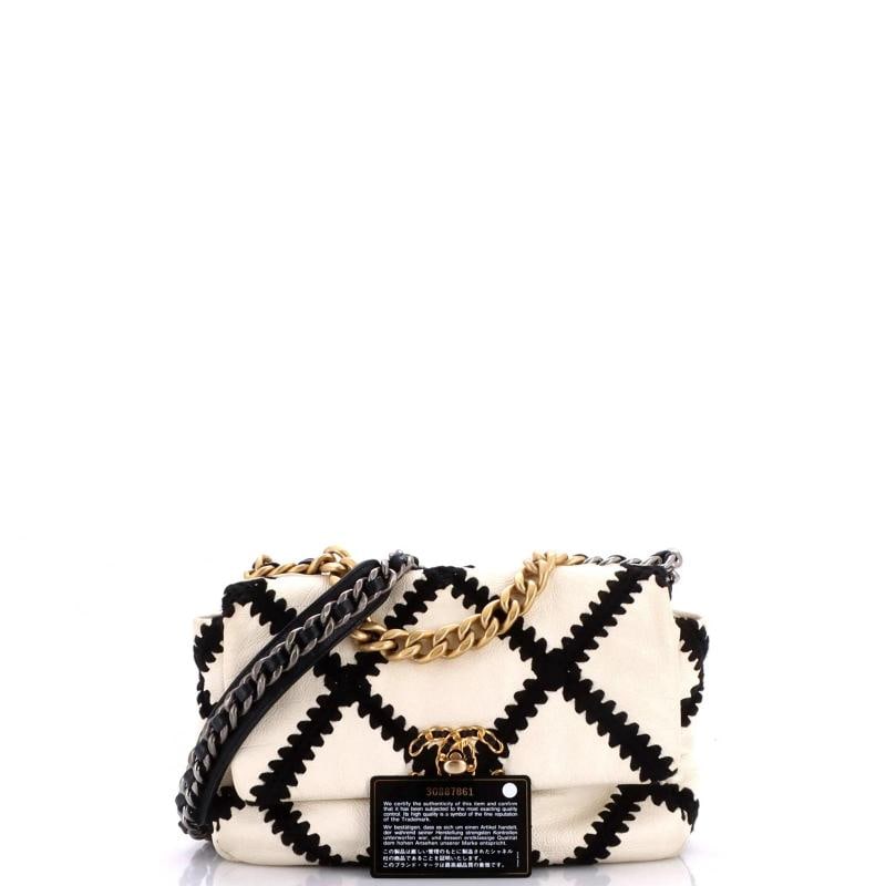 Chanel 19 Flap Bag Crochet Quilted Calfskin Medium - 2