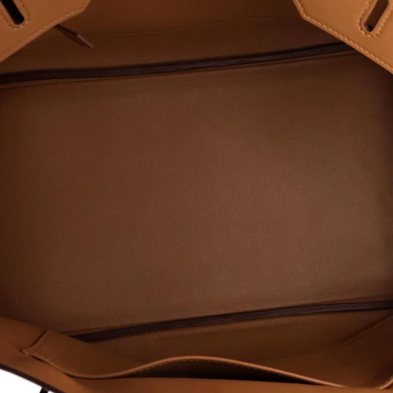 Hermes Birkin Handbag Tressage Brown Swift and Palladium Hardware 35 - 7