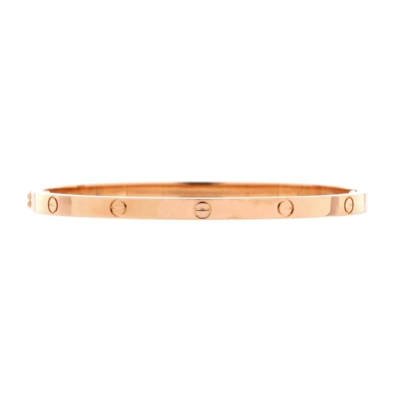 Cartier Love Bracelet 18K Rose Gold Small - 3