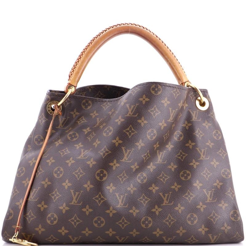Louis Vuitton Artsy Handbag Monogram Canvas MM: Condition: Pre-owned - Fair,Brand: Louis Vuitton,Exterior Material: Canvas Coated,Style: Hobos,Exterior Color: Brown,Department: Women,Size: Mm,Accessories: Charms