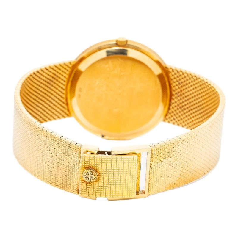 Patek Philippe Calatrava 3588J MINT Auto 18k Yellow Gold Silver Dial Men's 35mm - 5