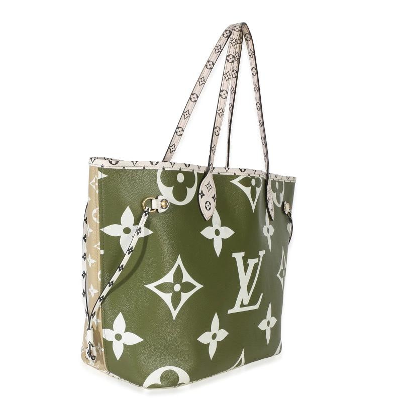 Louis Vuitton Kaki Monogram Giant Neverfull MM - 3