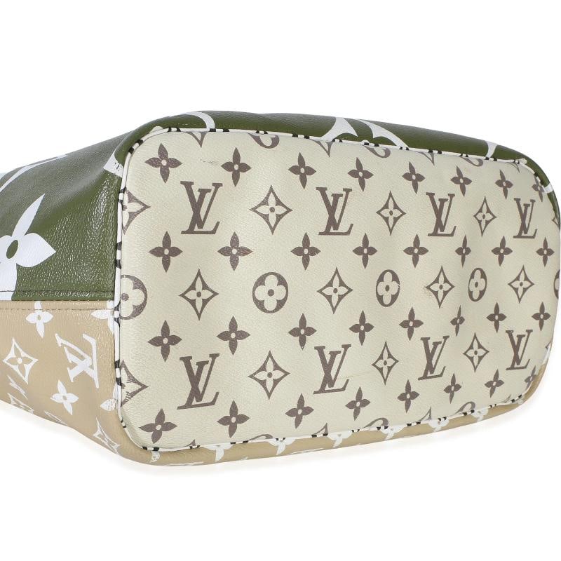 Louis Vuitton Kaki Monogram Giant Neverfull MM - 7