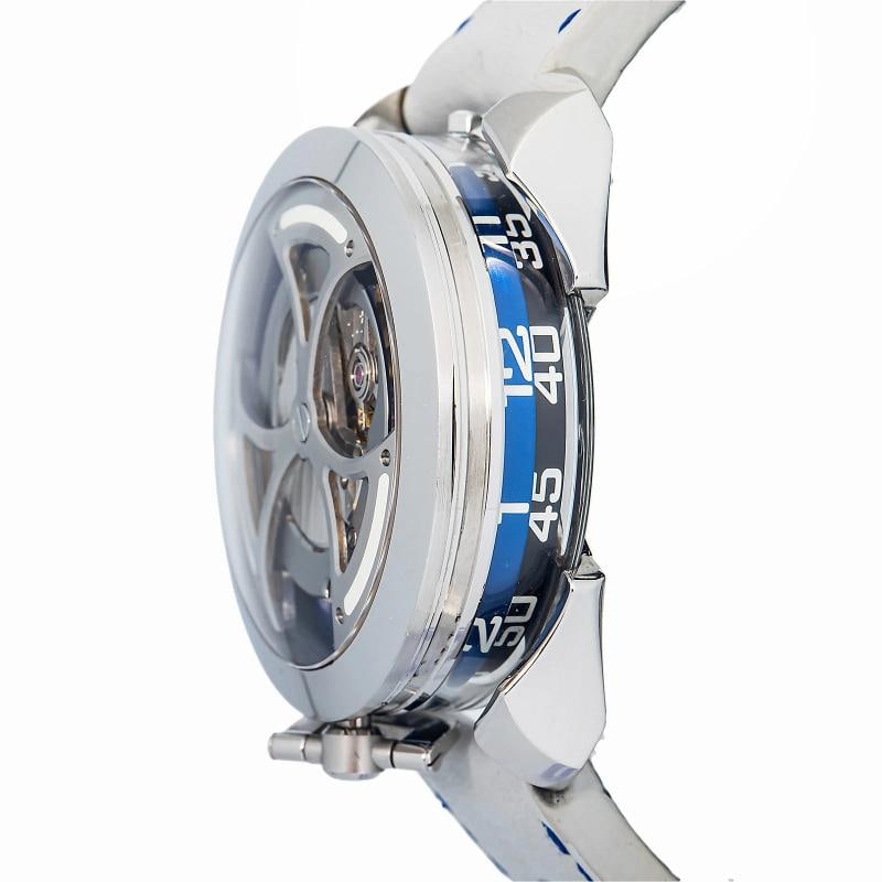 MB&F M.A.D.1S Ice Blue Edition 1 Complete Leather Skeleton Dial Men's Watch 42mm - 3