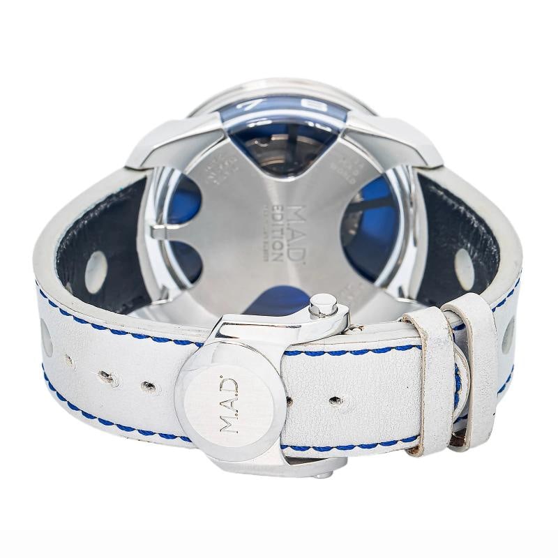 MB&F M.A.D.1S Ice Blue Edition 1 Complete Leather Skeleton Dial Men's Watch 42mm - 5