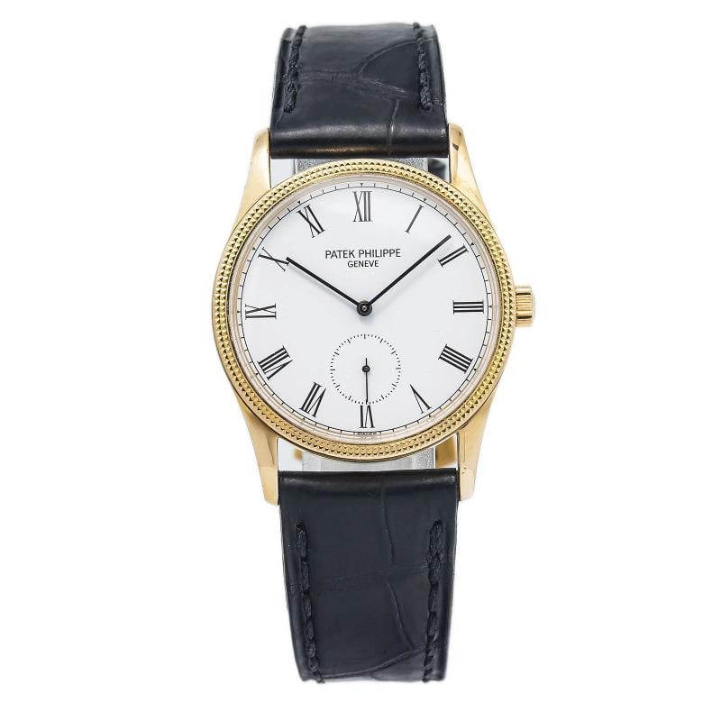 Patek Philippe Calatrava 3796J 18k Yellow Gold Hand Wind leather band Watch 31mm (1 of 6)