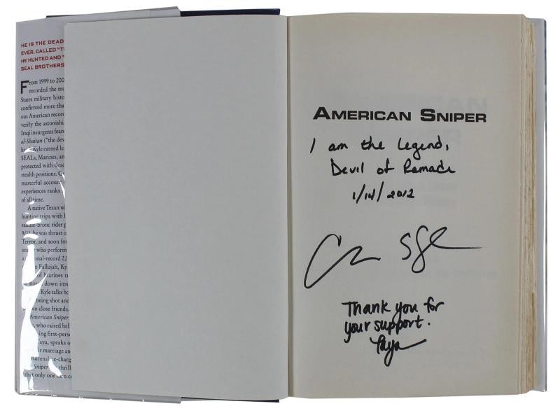 Chris Kyle & Taya Kyle Signed American Sniper 1st Ed Hardcover Book BAS #AB14676 - 3