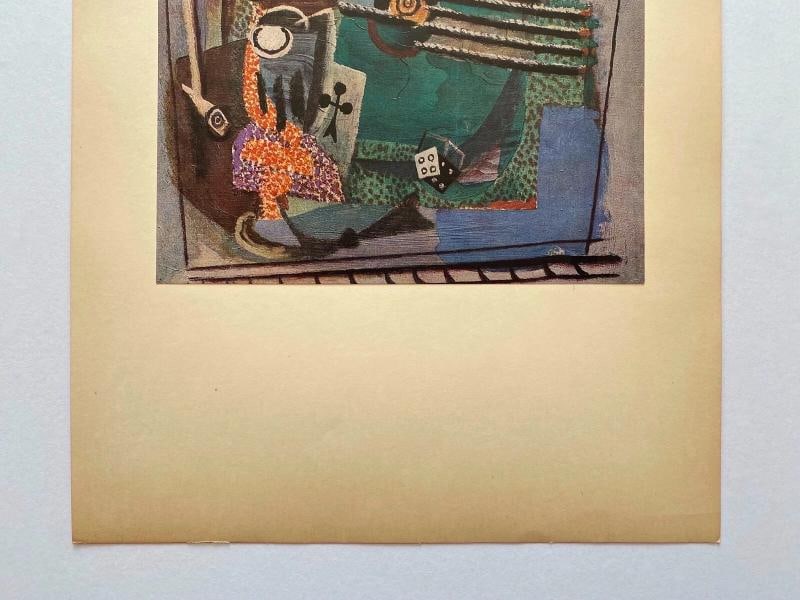 PABLO PICASSO RARE VINTAGE 1953 CUBISM FINE ART LITHOGRAPH PRINT "MA JOLIE" 1914 - 5