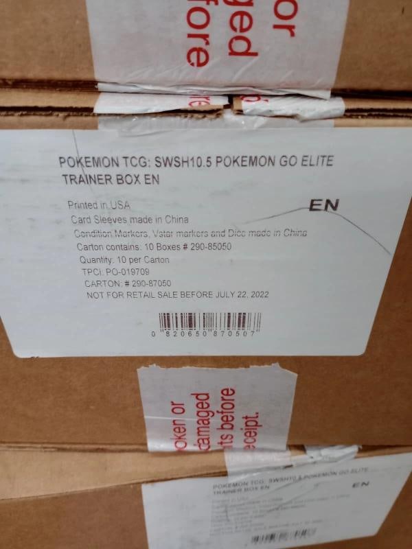 10x Pokemon Go TCG ETB Elite Trainer Box in Case - 2