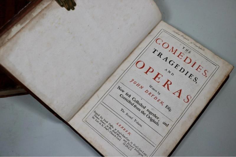 John Dryden / The Comedies Tragedies and Operas 1st Edition 1701 - 16