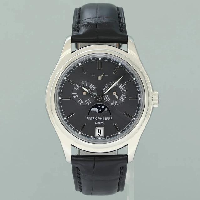 MINT Patek Philippe 5146P Platinum Annual Calendar Moon Phase 39mm Grey Watch (1 of 5)