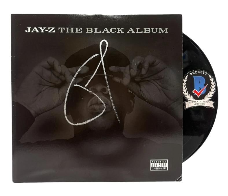 JAY-Z SIGNED AUTOGRAPH VINYL THE BLACK ALBUM BECKETT BAS: Industry: Music,Signed: Yes,Autograph Authentication: Beckett,Object Type: Record,Original/Reproduction: Original,Modified Item: No,Country of Origin: United States