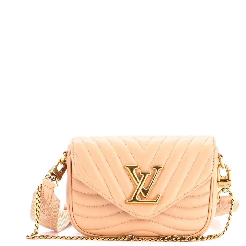 Louis Vuitton New Wave Multi Pochette Quilted Leather: Condition: Pre-owned - Good,Brand: Louis Vuitton,Exterior Material: Leather,Style: Cross Body Bags,Exterior Color: Neutral,Department: Women,Size: Unknown,Accessories: Pochette, Chain Strap, With
