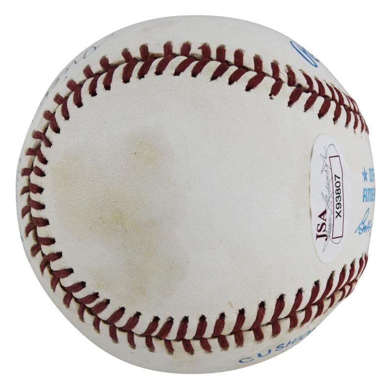 Yankees Mickey Mantle "HOF 74" Signed OAL Baseball Graded 7.5! PSA & JSA LOAs - 5