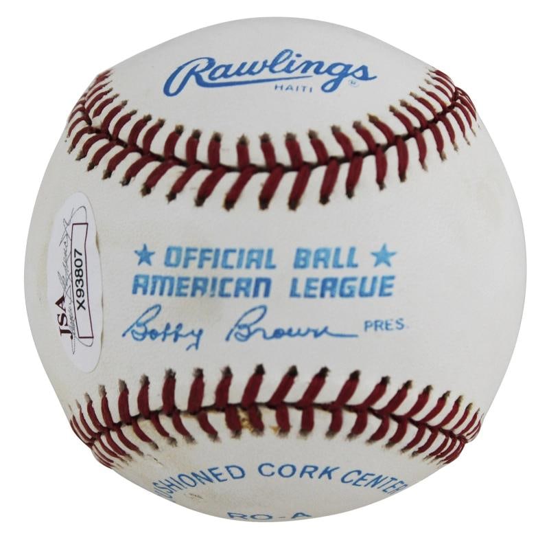 Yankees Mickey Mantle "HOF 74" Signed OAL Baseball Graded 7.5! PSA & JSA LOAs - 7