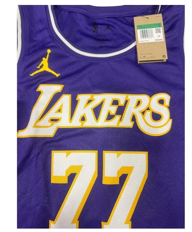 LUKA DONCIC LOS ANGELES LAKERS SIGNED SWINGMAN STATEMENT SZ 52 NWT BECKETT BAS - 4