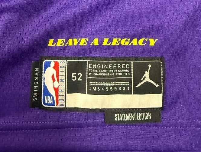 LUKA DONCIC LOS ANGELES LAKERS SIGNED SWINGMAN STATEMENT SZ 52 NWT BECKETT BAS - 5