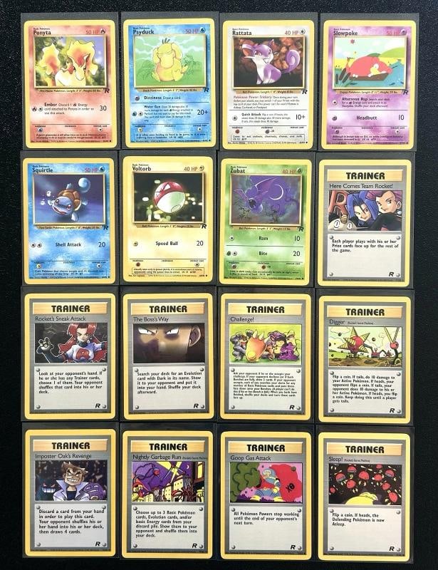 Complete Team Rocket Master Set 83/82 Vintage WoTC Pokemon Cards HOLO Charizard - 13