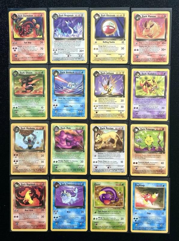 Complete Team Rocket Master Set 83/82 Vintage WoTC Pokemon Cards HOLO Charizard - 9