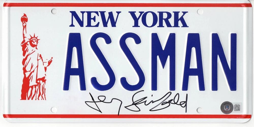 JERRY SEINFELD SIGNED AUTHENTIC AUTOGRAPH KRAMER LICENSE PLATE BAS COA: Autograph Authentication: Beckett,Signed by: JERRY SEINFELD,Original/Reproduction: Original,Country of Origin: United States