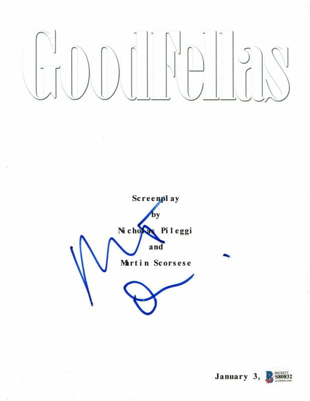 ROBERT DENIRO SIGNED AUTOGRAPH GOODFELLAS FULL SCRIPT BECKETT BAS: Original/Reproduction: Original,Signed by: ROBERT DENIRO,Autograph Authentication: Beckett,Industry: Movies,Country of Origin: United States