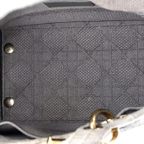 Christian Dior Lady D-Lite Bag Cannage Embroidered Canvas Medium - 5