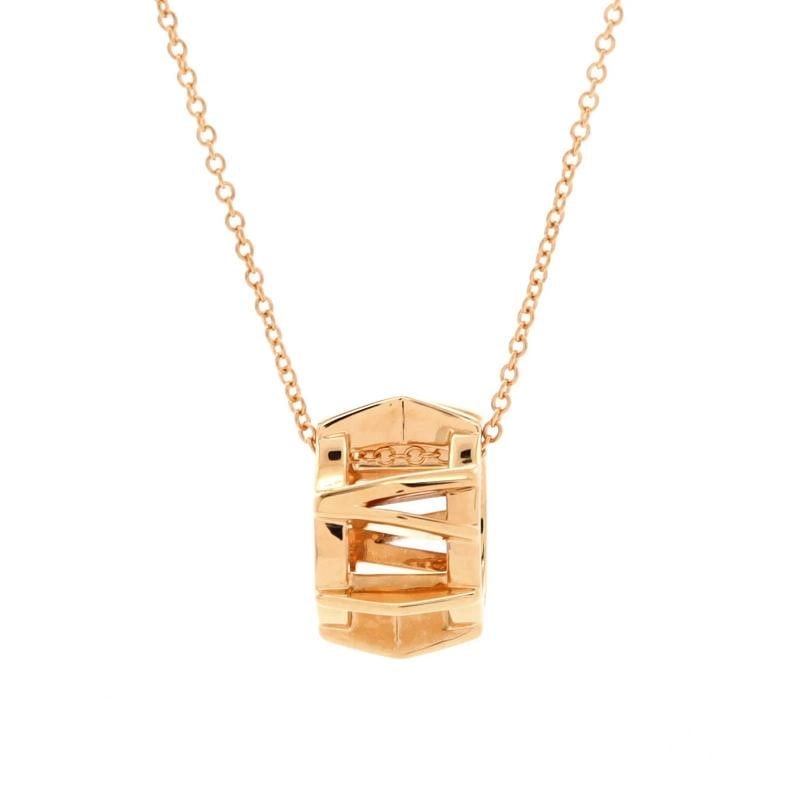 Tiffany & Co. Atlas X Open Pendant Necklace 18K Rose Gold: Condition: Pre-owned - Good,Brand: Tiffany & Co.,Main Stone: Unknown,Metal: 18K Rose Gold,Metal Purity: 18K,Style: Pendant,Type: Necklace,Color: Rose Gold,Material: 18K Rose Gold