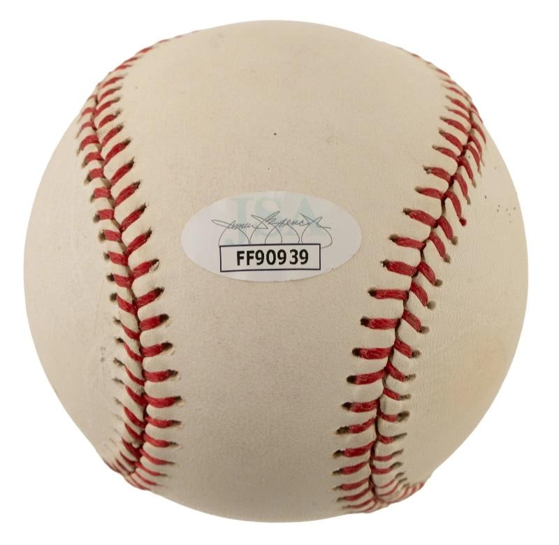 Vince Dimaggio Single Signed Baseball Joe Dimaggio Brother JSA COA - 2