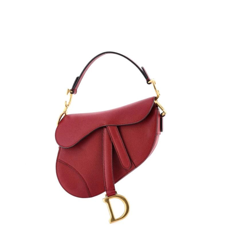 Christian Dior Saddle Handbag Leather Mini (1 of 5)