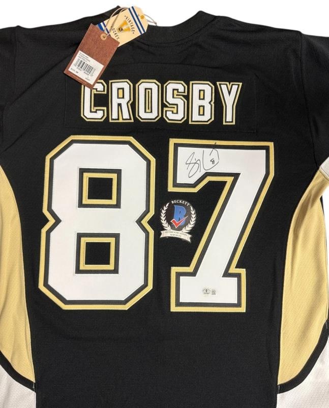 Sidney Crosby Pittsburgh Penguins Signed Auto Mitchell & Ness Jersey NW Beckett: Sport: Hockey,Player: Sidney Crosby,Signed: Yes,Original/Reprint: Original,Autograph Authentication: Beckett Authentication Services (BAS),Product: Jersey,Team: Pittsburgh Penguins,Country of Origin: