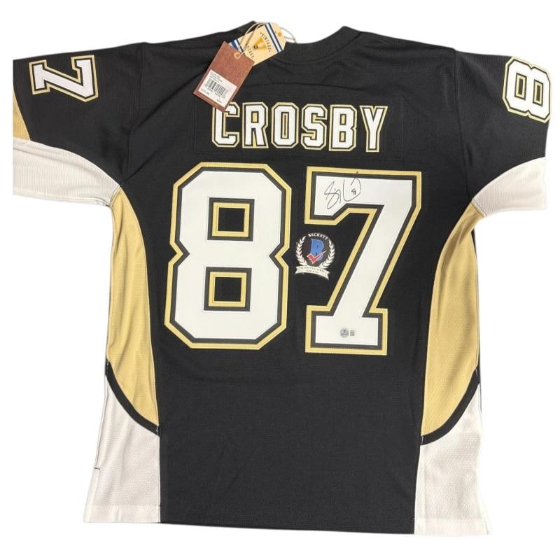 Sidney Crosby Pittsburgh Penguins Signed Auto Mitchell & Ness Jersey NW Beckett - 2