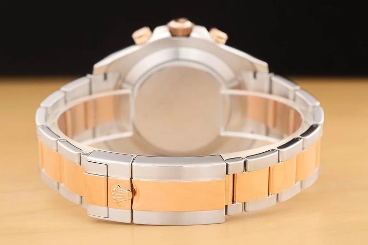 2017 CARD ROLEX YACHT-MASTER II 116681 18K ROSE GOLD STEEL BLUE WHITE 44MM WATCH - 6