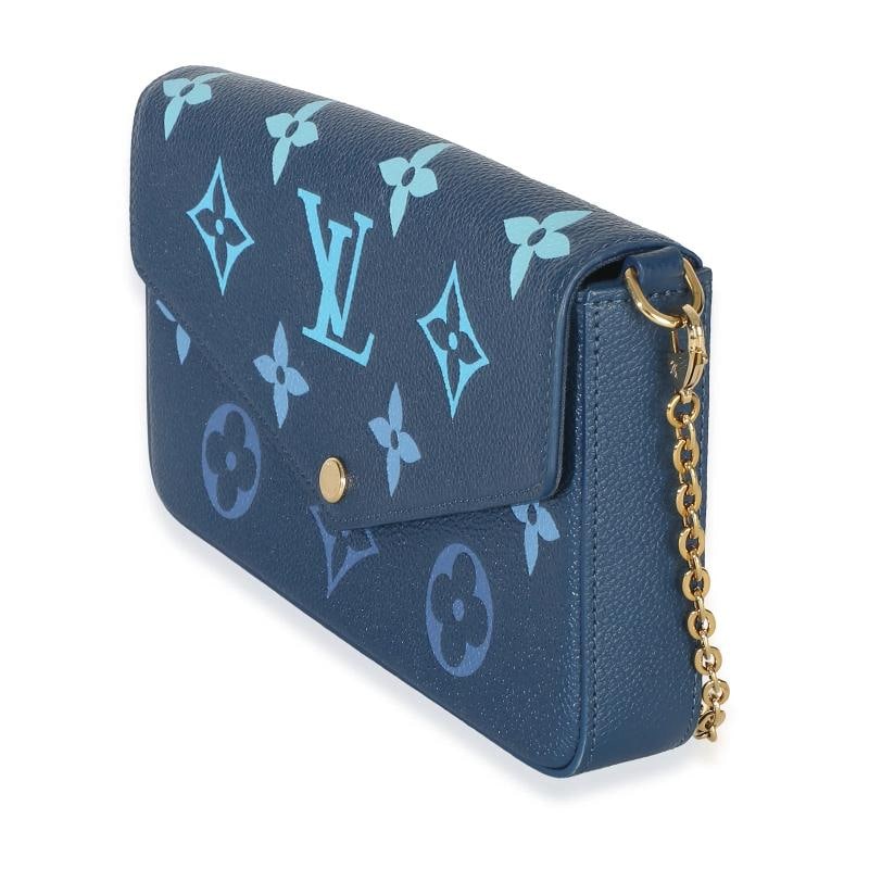 Louis Vuitton Gradient Blue Giant Monogram Empreinte Felicie Pochette - 2