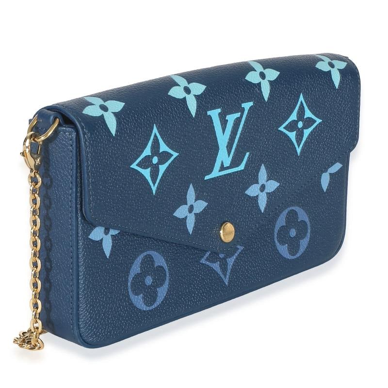 Louis Vuitton Gradient Blue Giant Monogram Empreinte Felicie Pochette - 3