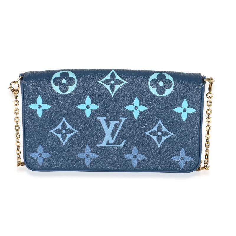 Louis Vuitton Gradient Blue Giant Monogram Empreinte Felicie Pochette - 4
