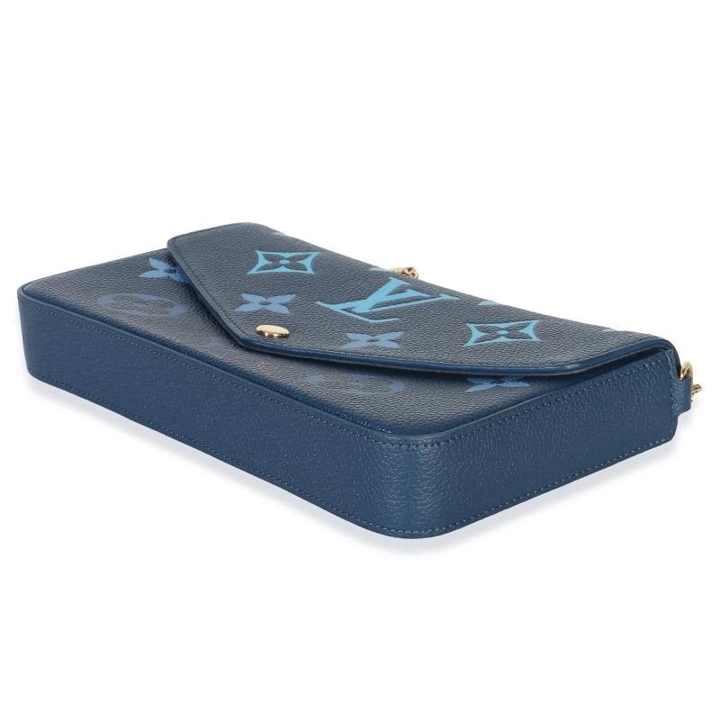 Louis Vuitton Gradient Blue Giant Monogram Empreinte Felicie Pochette - 6