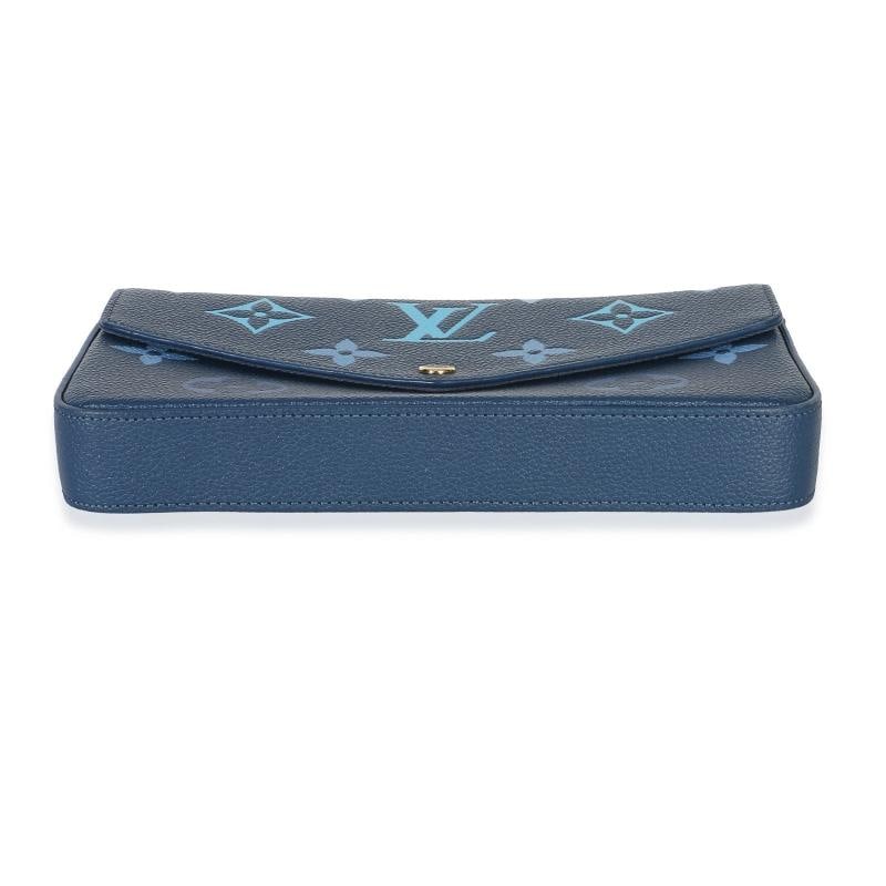 Louis Vuitton Gradient Blue Giant Monogram Empreinte Felicie Pochette - 8