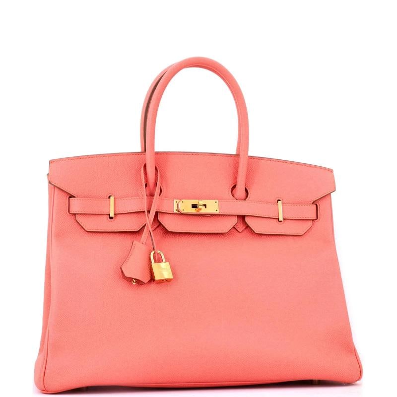Hermes Birkin Handbag Pink Epsom with Gold Hardware 35 - 2