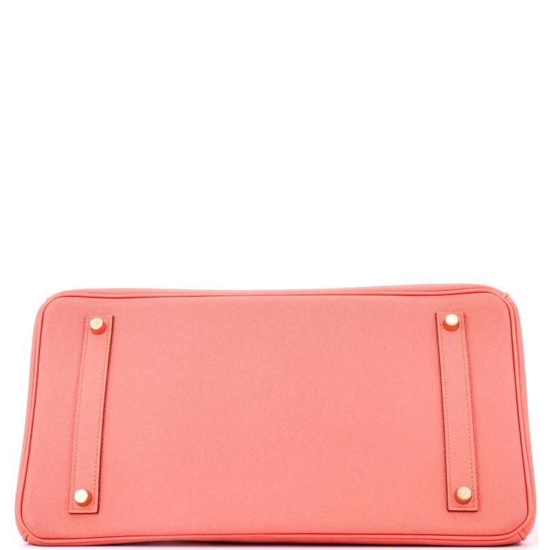 Hermes Birkin Handbag Pink Epsom with Gold Hardware 35 - 4