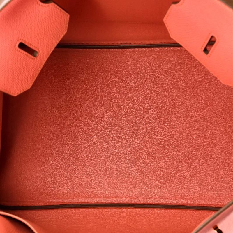 Hermes Birkin Handbag Pink Epsom with Gold Hardware 35 - 5